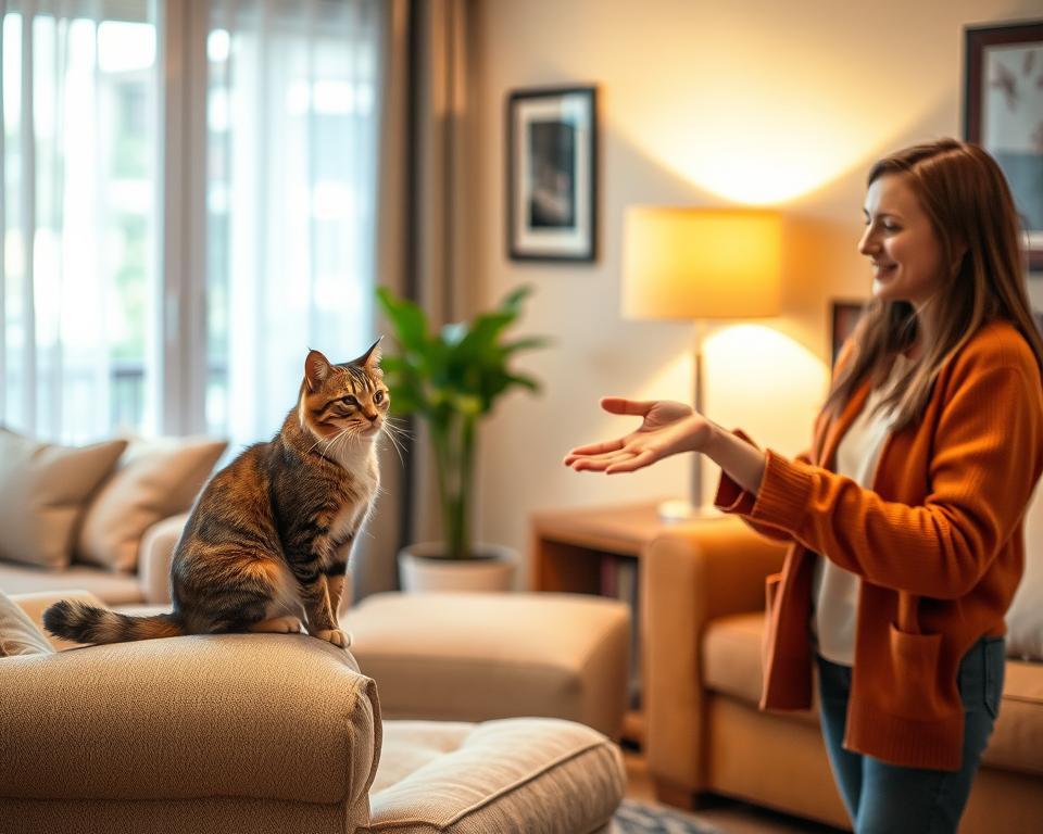 Dezvoltarea relației pisicii cu străinii