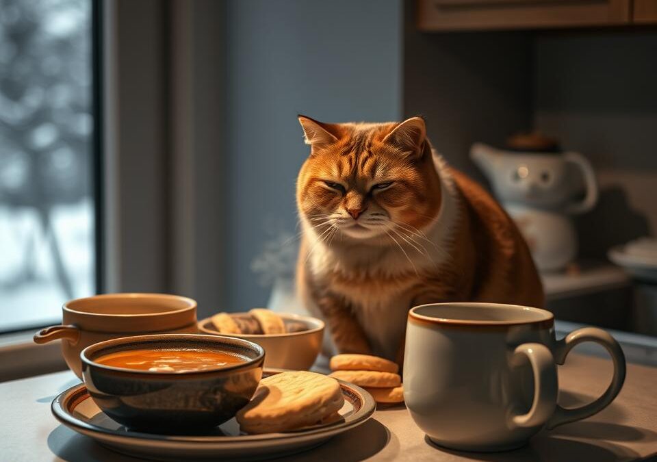 Schimbările de dietă la pisici iarna