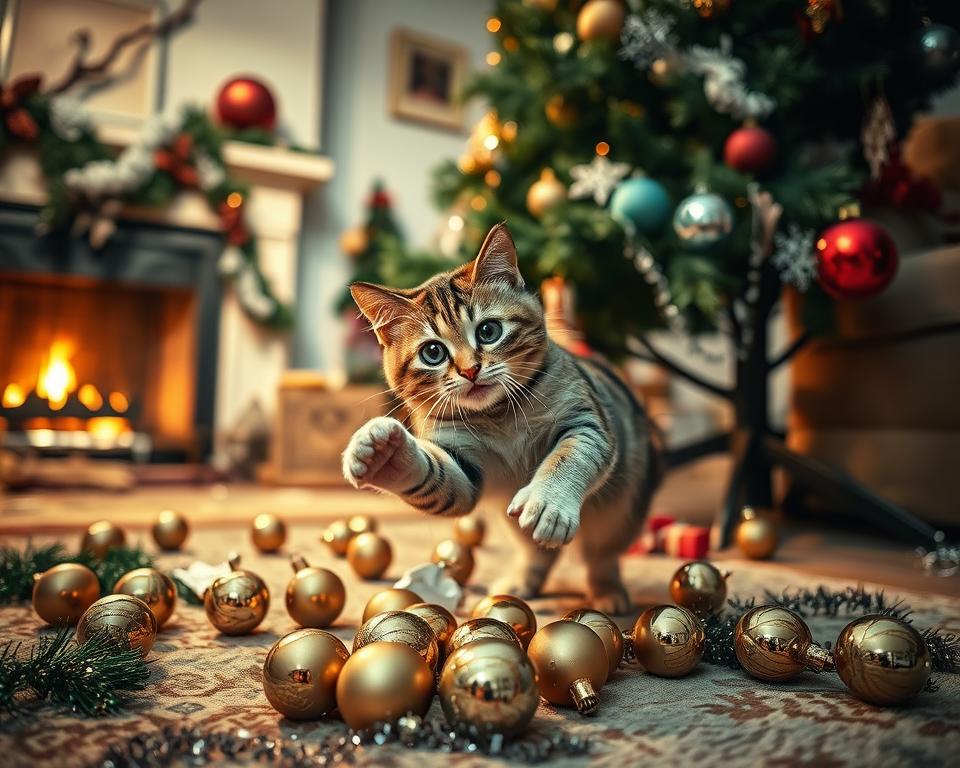 Globurile-de-Craciun-si-pericolul-pentru-pisica-iarna Globurile de Crăciun și pericolul pentru pisică iarna