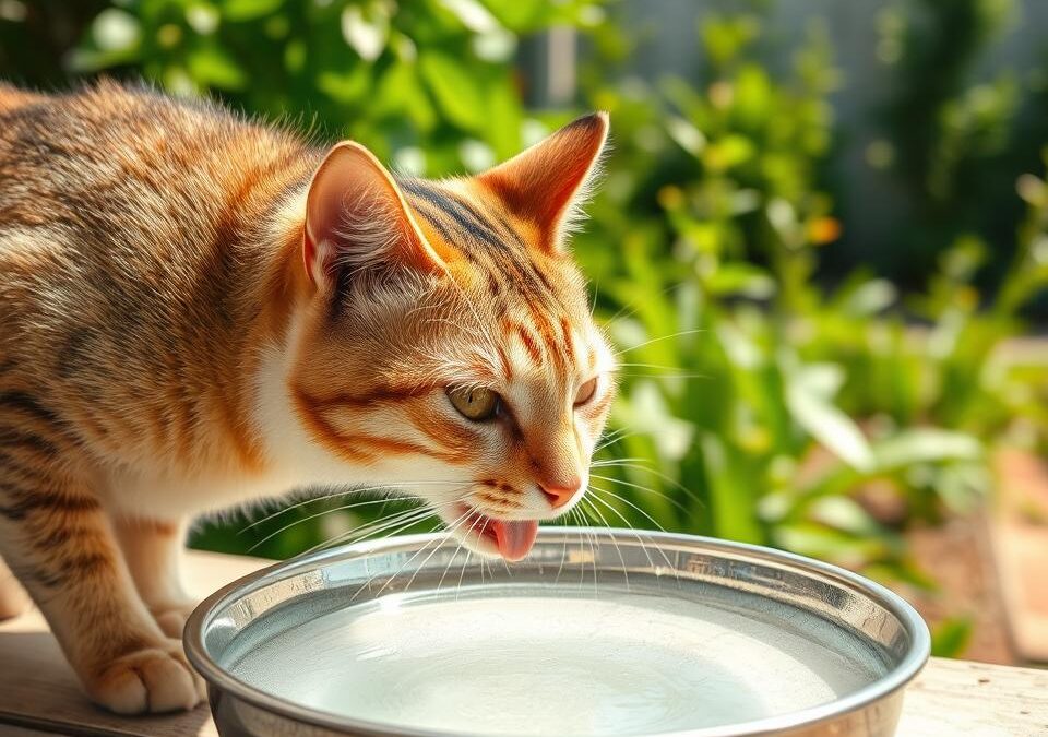 Hidratarea pisicii pe vreme caldă – Tot ce trebuie să știi despre asta!