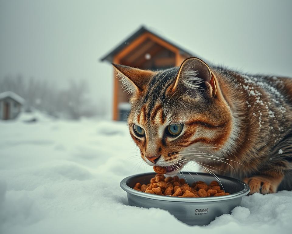 Hranirea-pisicii-de-exterior-iarna Hrănirea pisicii de exterior iarna