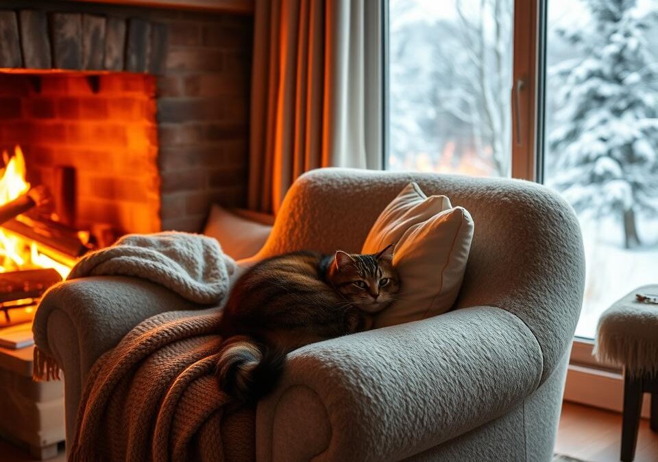 Cum să încălzești locuința când ai o pisică?