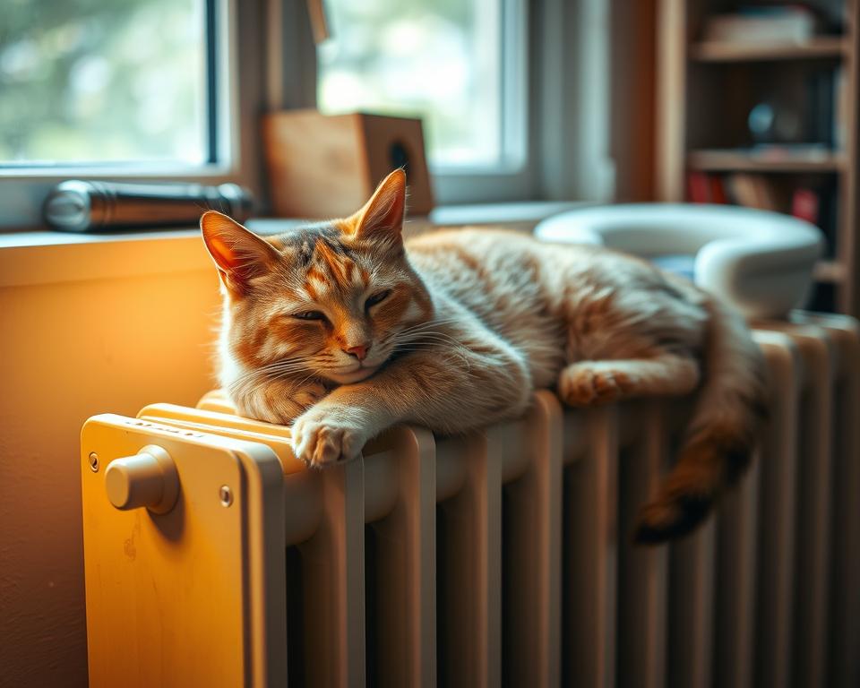 Incalzirea-pisicii-iarna Încălzirea pisicii iarna