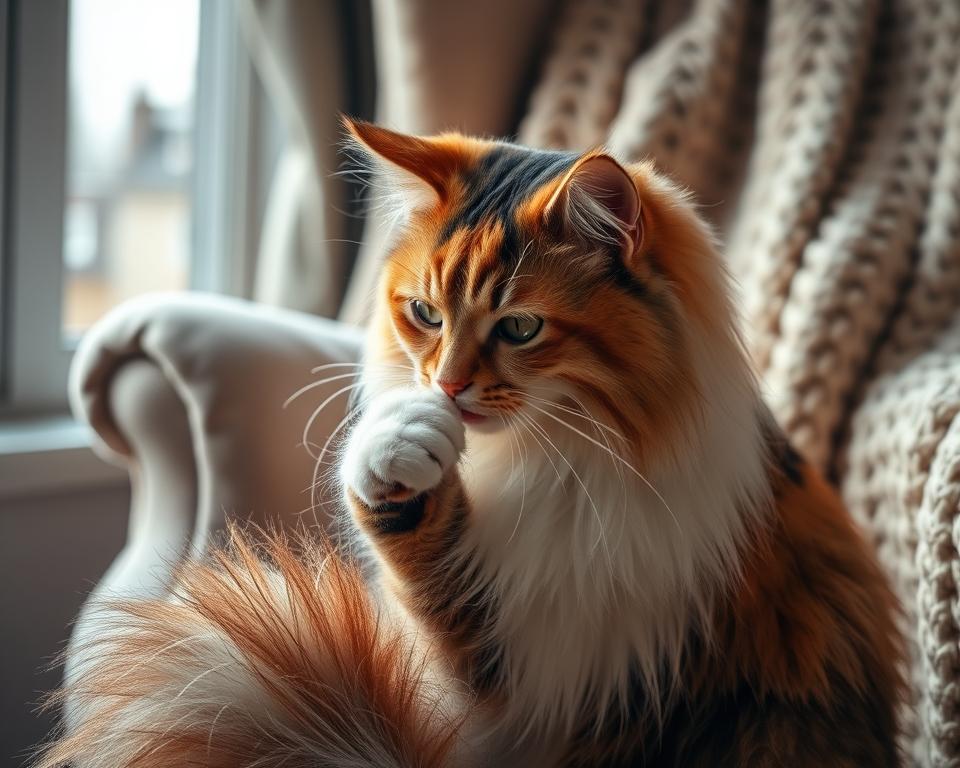 Ingrijirea-blanii-pisicilor-cu-par-lung-iarna Îngrijirea blănii pisicilor cu păr lung iarna