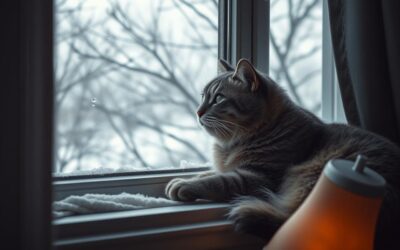 Frigul iernii și pisicile în vârstă – atenție specială