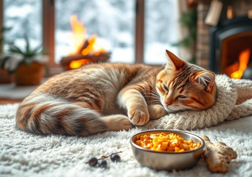 Sprijinirea sistemului imunitar al pisicii iarna