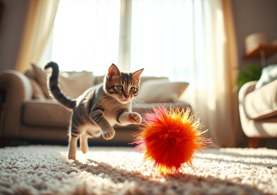 Jocuri cu mingea pentru pisici – Tot ce trebuie să știi despre asta!