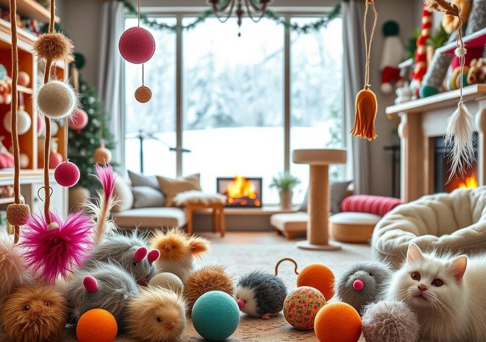 Cele mai bune jucării de iarnă pentru pisici – magazin online