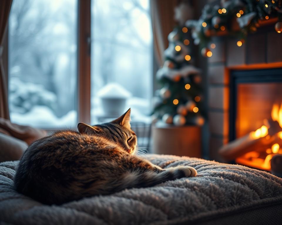 Linistea-pisicii-de-Revelion-iarna Liniștea pisicii de Revelion iarna