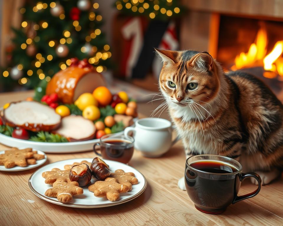 Pisica și mâncărurile de Crăciun – ce e permis și ce nu?