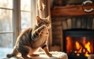 Cum să menții pisica activă iarna?