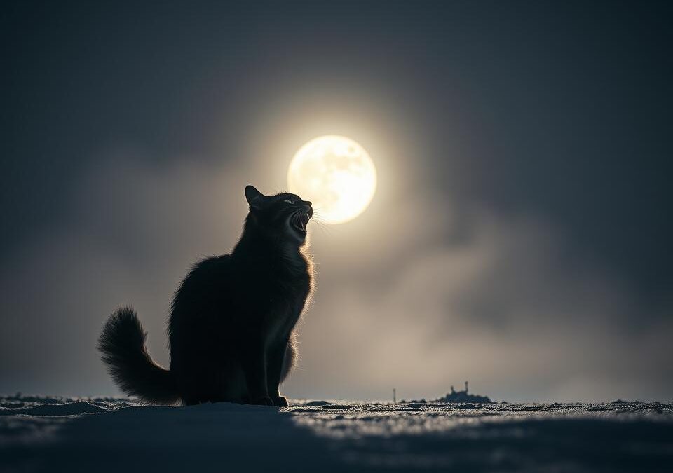 De ce miaună pisica noaptea iarna?