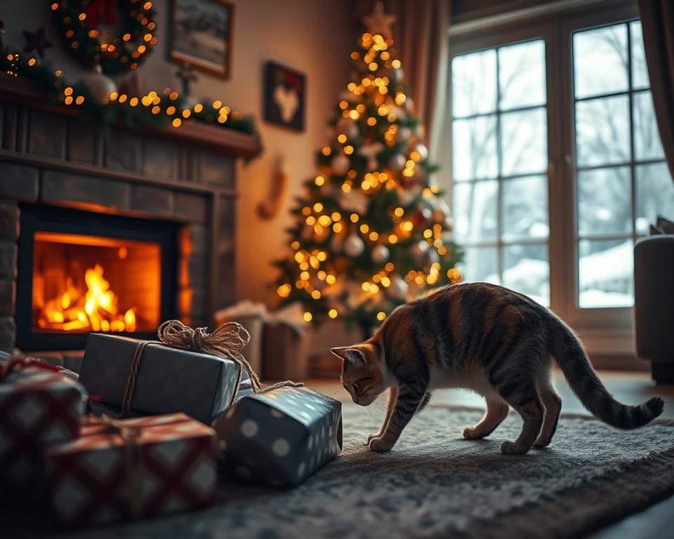 Mirosurile-de-Craciun-si-pisica-iarna Mirosurile de Crăciun și pisica iarna