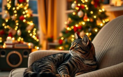 Muzica de Crăciun și pisicile – le influențează?