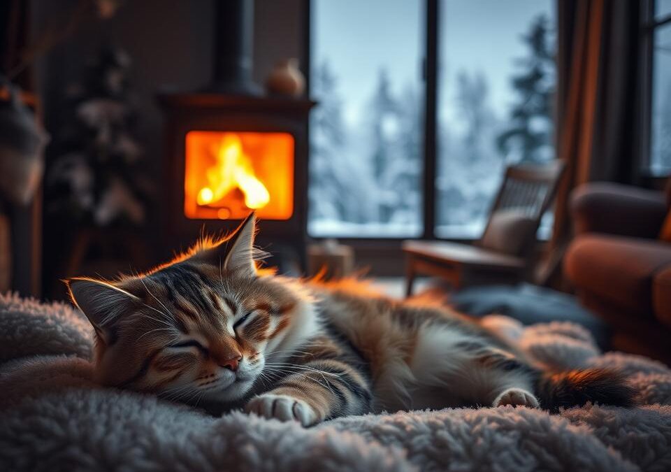 Necesarul de energie al pisicii iarna