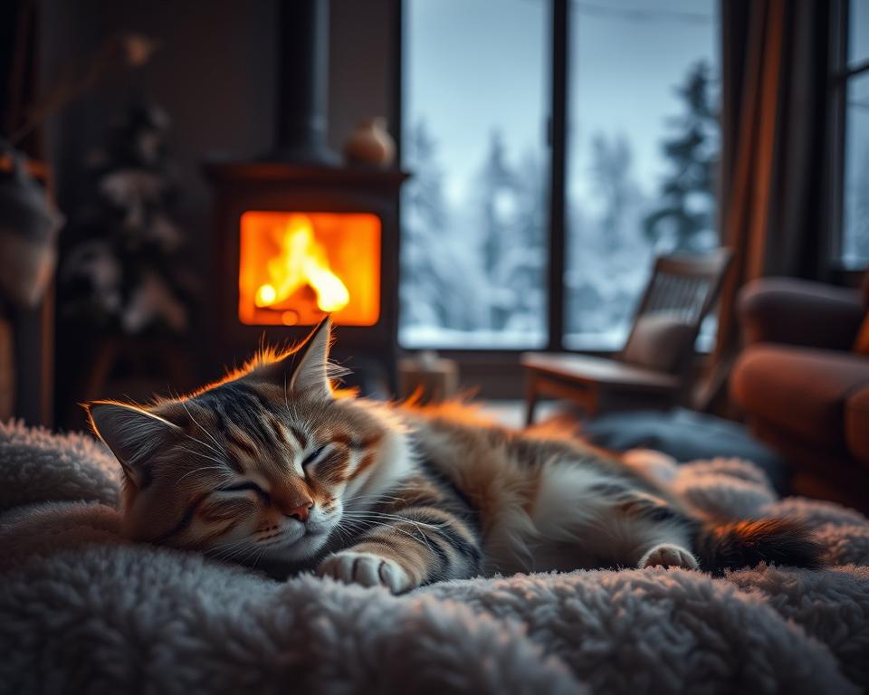 Necesarul de energie al pisicii iarna