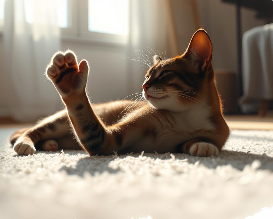 Necesarul zilnic de mișcare al pisicii