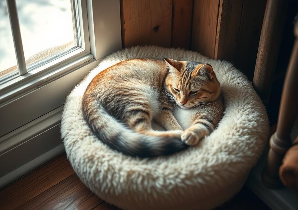 Pisica și podeaua rece – sfaturi pentru un culcuș cald