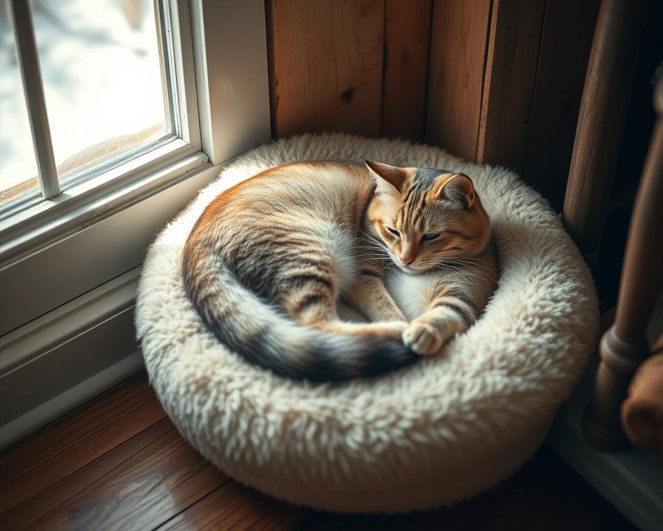 Pardoseala rece și pisica iarna