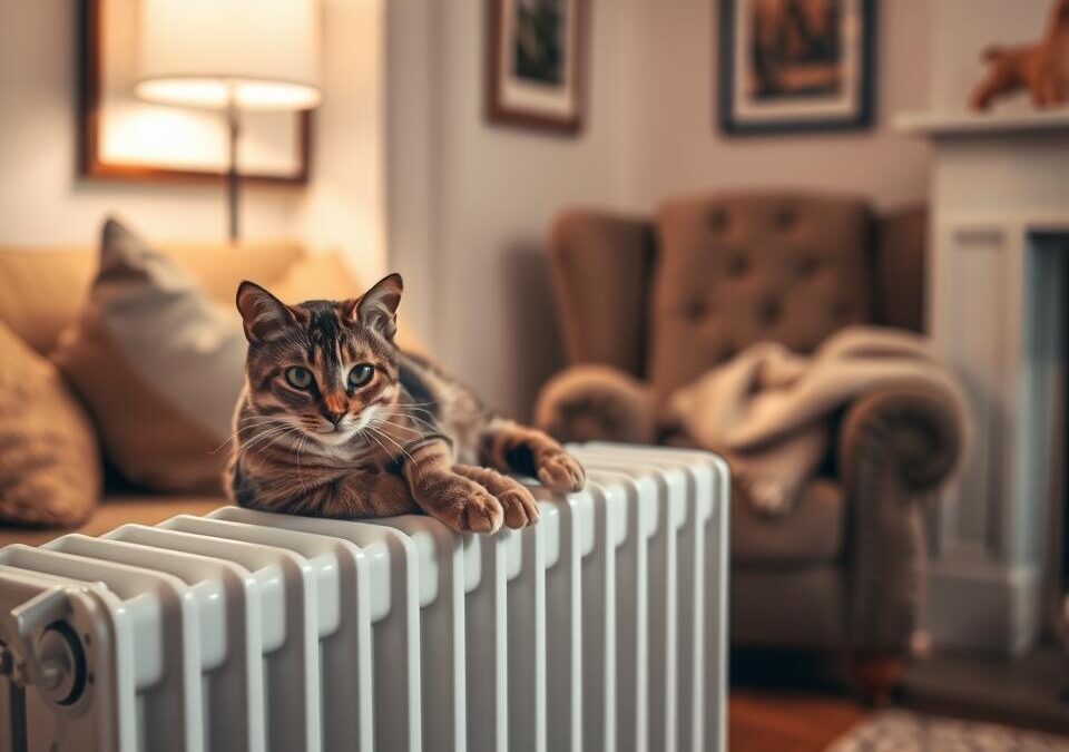 Pisicile și caloriferele – cum eviți arsurile