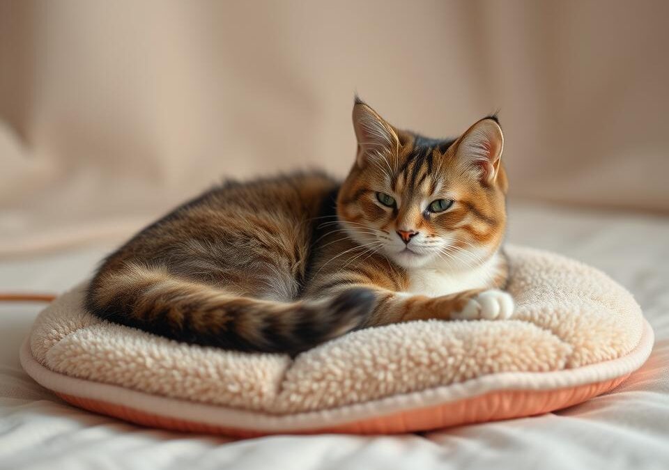 Pisica și perna încălzită – da sau nu?