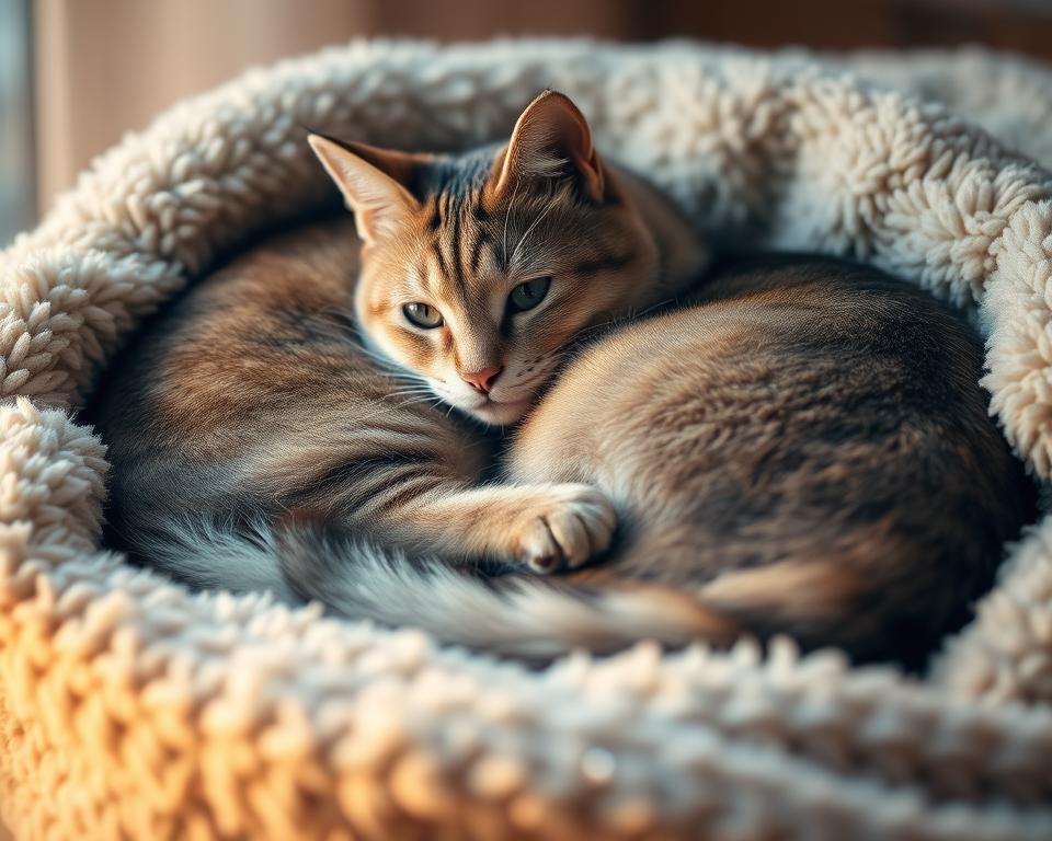 Pisica mai afectuoasă iarna