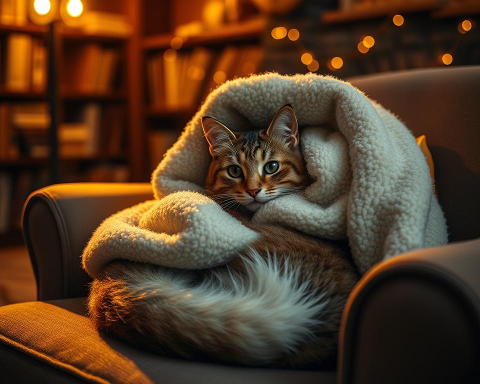 Pisica-se-ascunde-sub-patura-iarna Pisica se ascunde sub pătură iarna