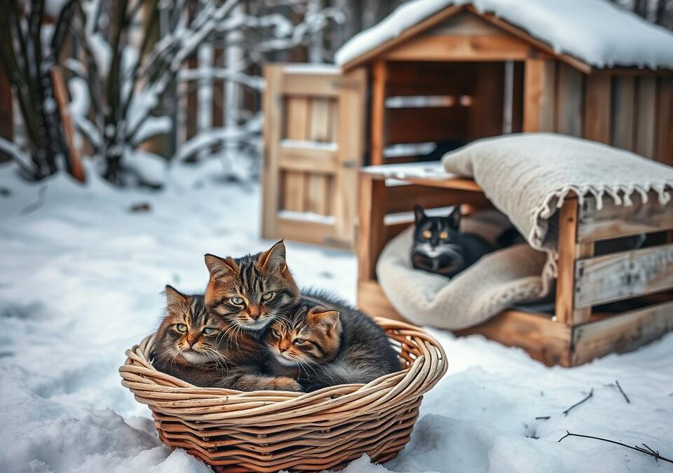 Pisicile de exterior iarna – cum le poți proteja?