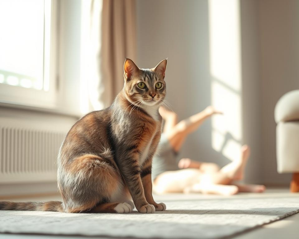 Rutina de dimineață a pisicii