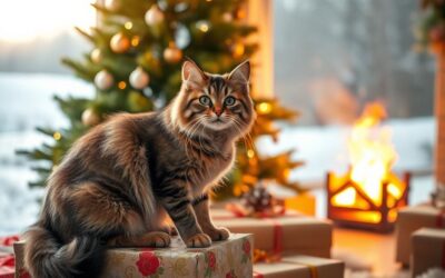 Pisica de Crăciun – cum să nu strice sărbătorile