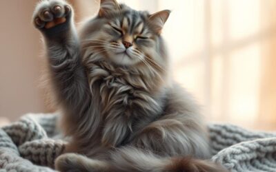 De ce se scarpină pisica mai mult iarna?