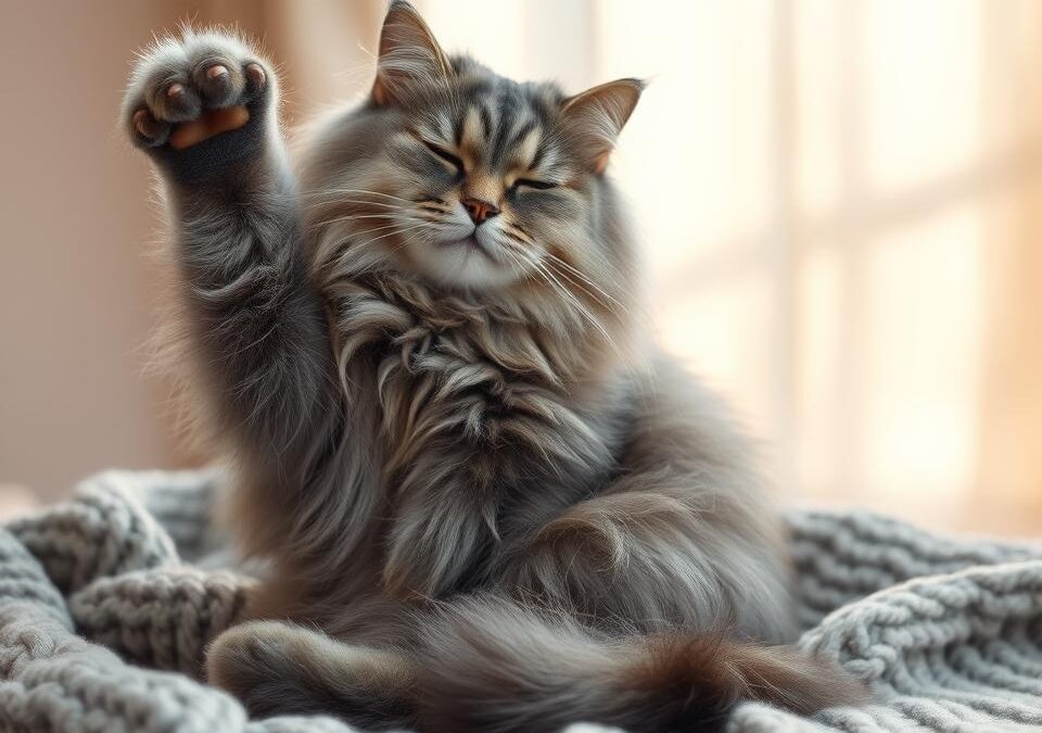 De ce se scarpină pisica mai mult iarna?