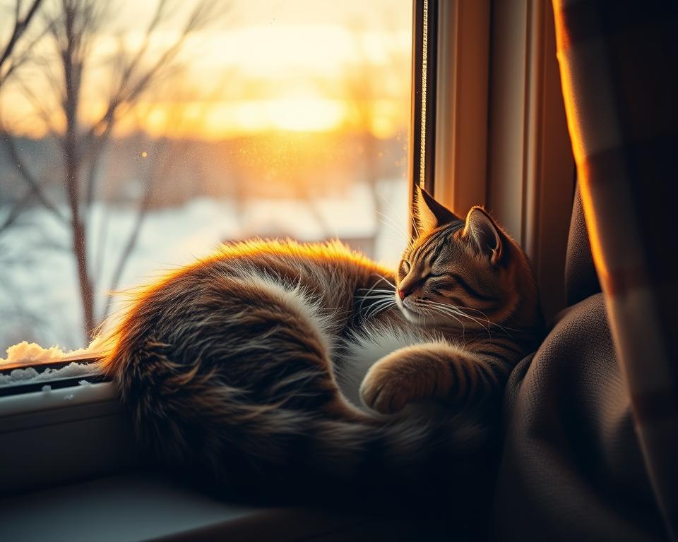 Scurtarea-zilelor-si-comportamentul-pisicii-iarna Scurtarea zilelor și comportamentul pisicii iarna