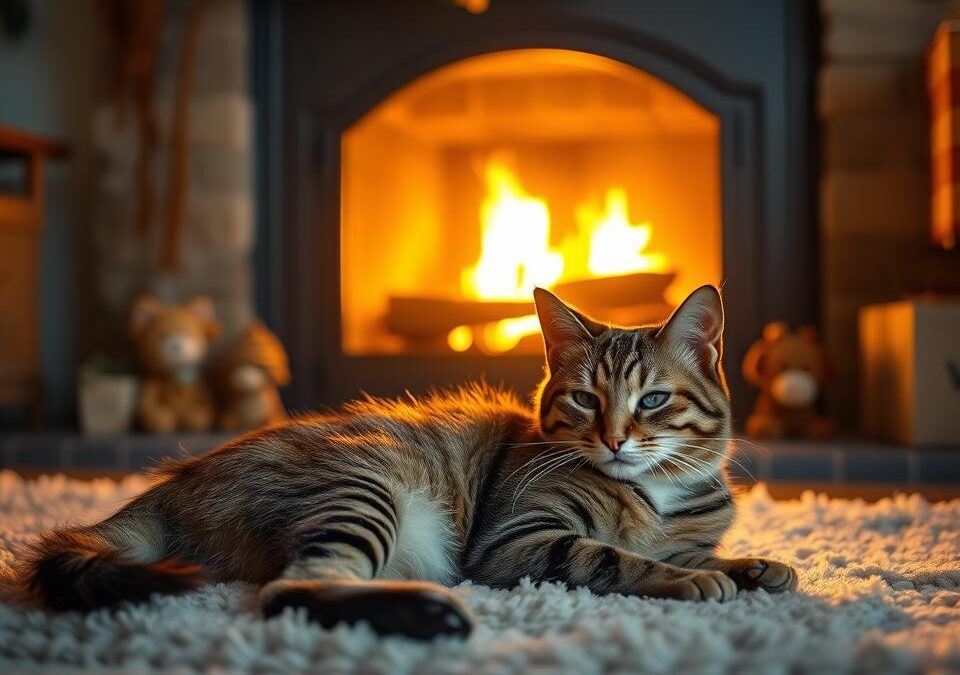Pisicile și șemineul – ce trebuie să știi?