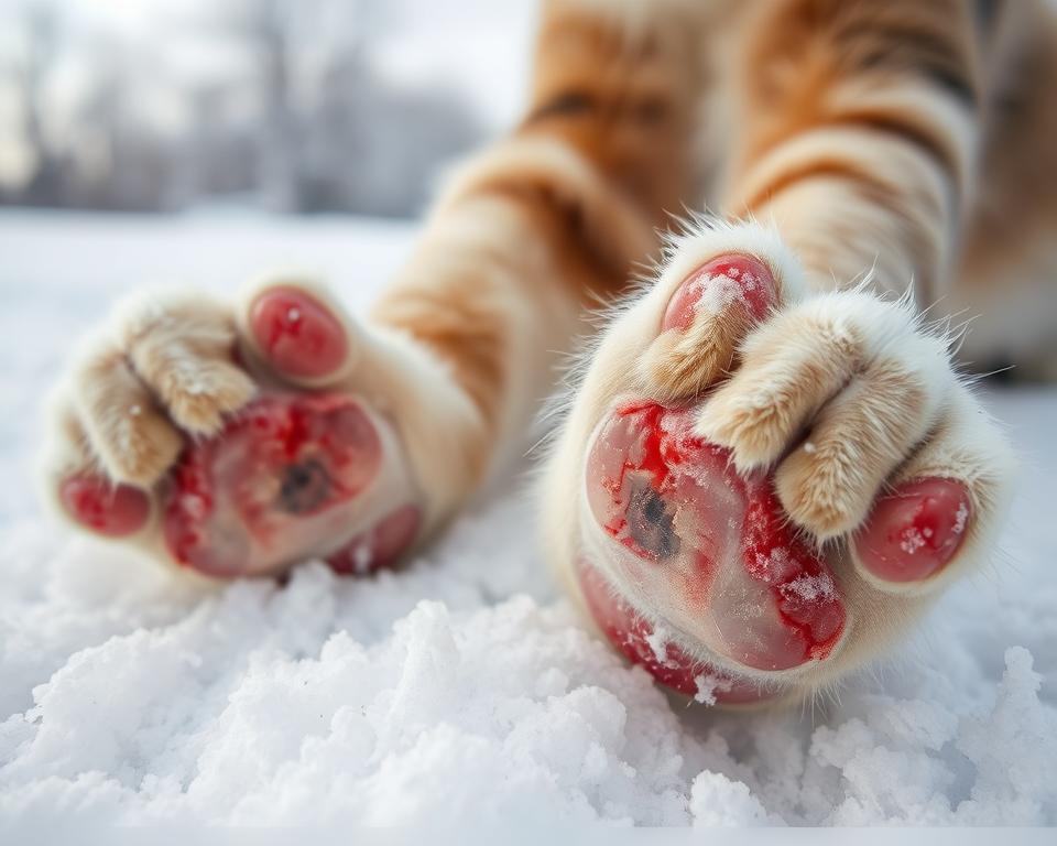 Simptomele de degerătură la pisici iarna