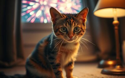 Pisica și artificiile – cum să o liniștești de Revelion?