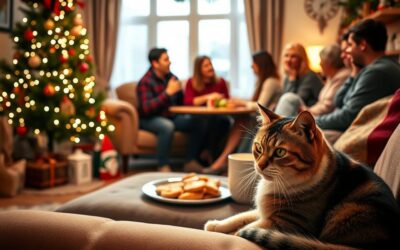 Pisica și oaspeții de sărbători – gestionarea stresului
