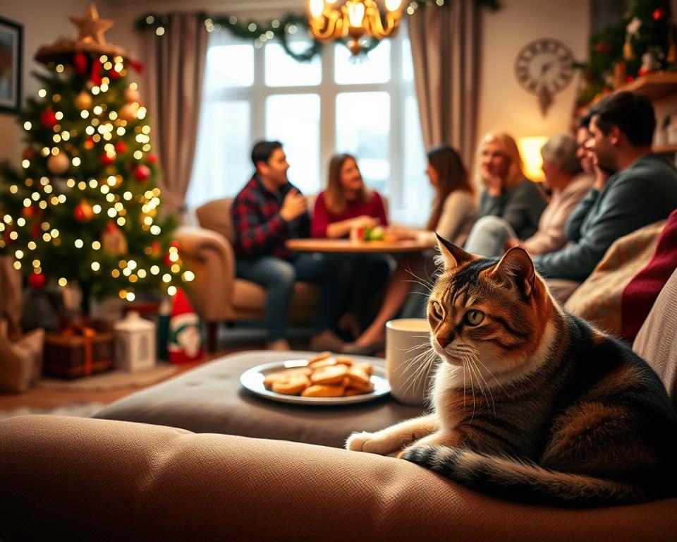 Stresul-pisicii-cauzat-de-oaspeti-iarna Stresul pisicii cauzat de oaspeți iarna