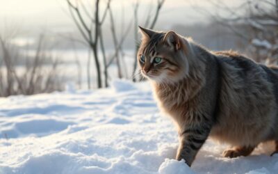 Cum supraviețuiește o pisică de exterior în lunile geroase