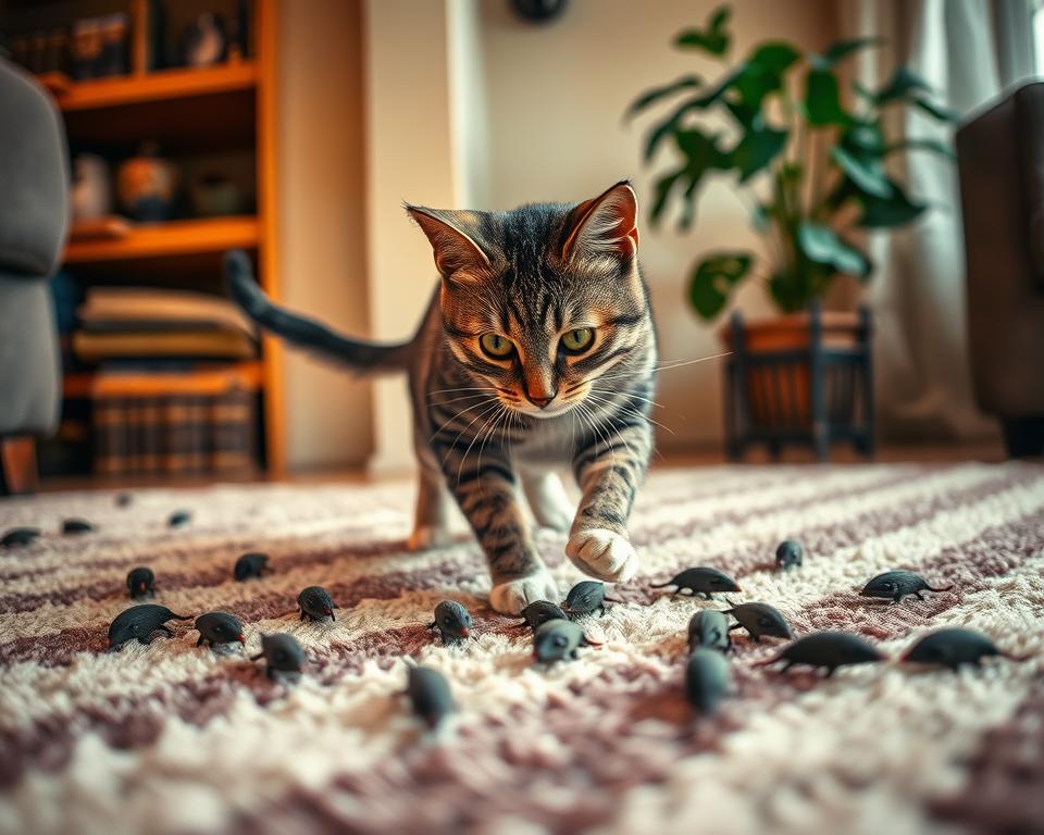 Vânătoare simulată pentru pisici