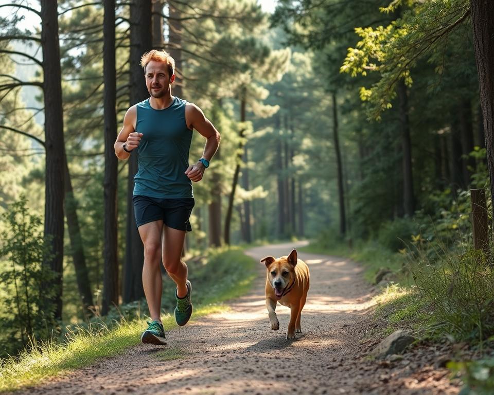 alergare pe distanțe lungi cu câinele
