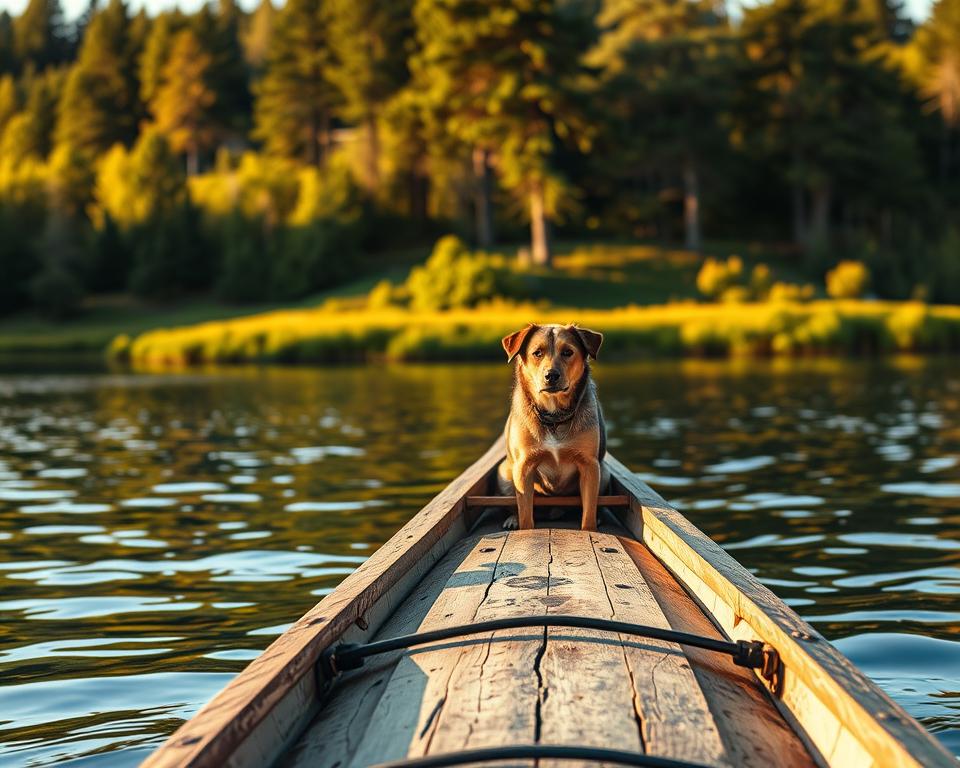 caiac-cu-cainele caiac cu câinele