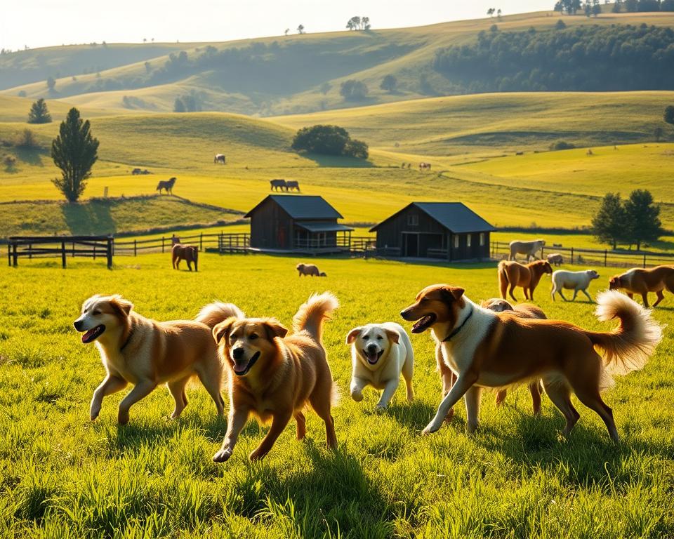 câini în ferme ecologice