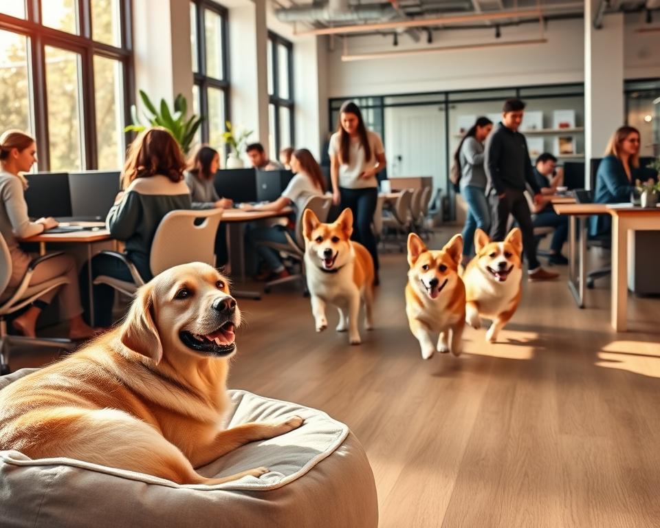 caini-in-spatiile-de-coworking câini în spațiile de coworking