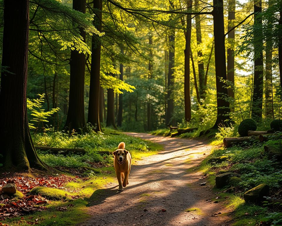 drumetii-prin-padure-cu-cainele drumeții prin pădure cu câinele