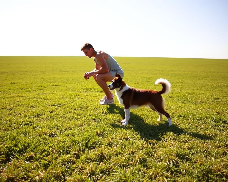 exersarea-sariturilor-in-lungime-cu-cainele exersarea săriturilor în lungime cu câinele