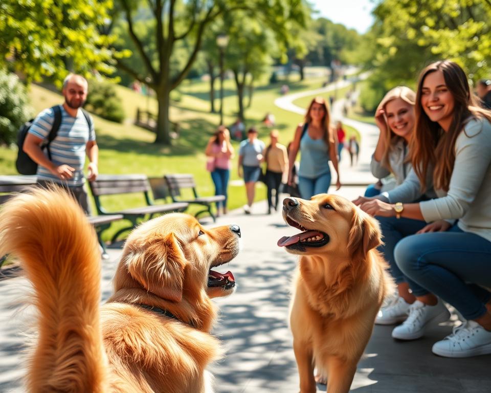 interacțiunea câinelui cu oamenii