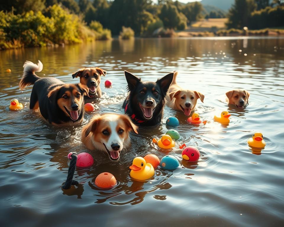 jucării acvatice pentru câini