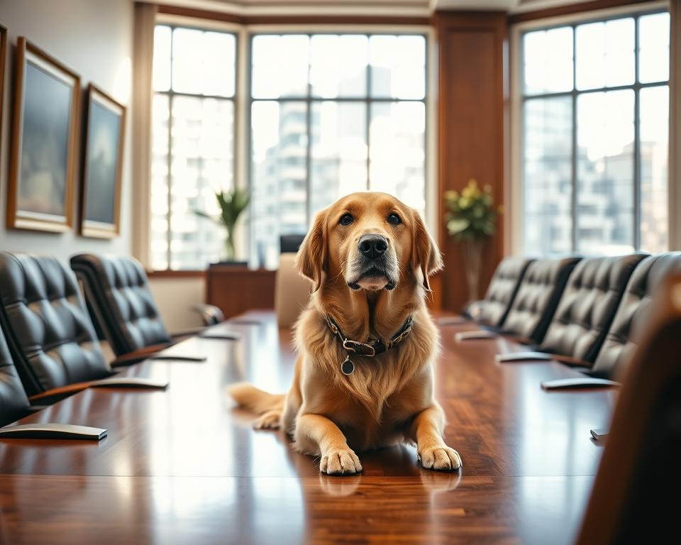 participarea-cainelui-la-sedinte participarea câinelui la ședințe