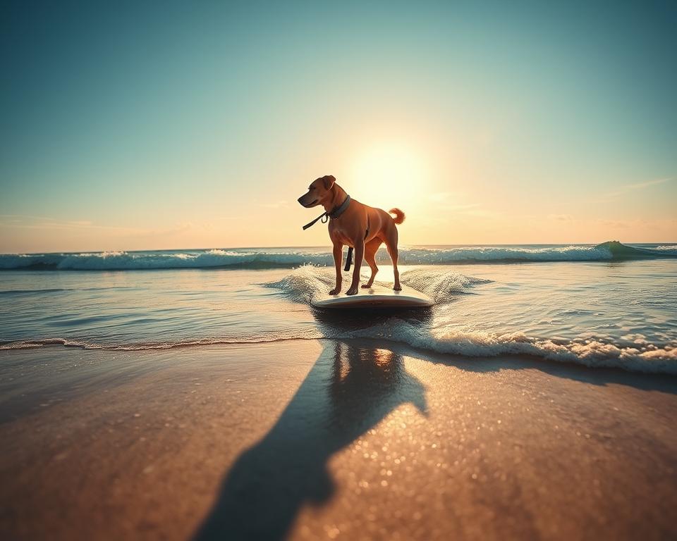 surf-cu-cainele surf cu câinele